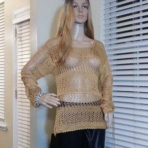 sexy loose cable knit top